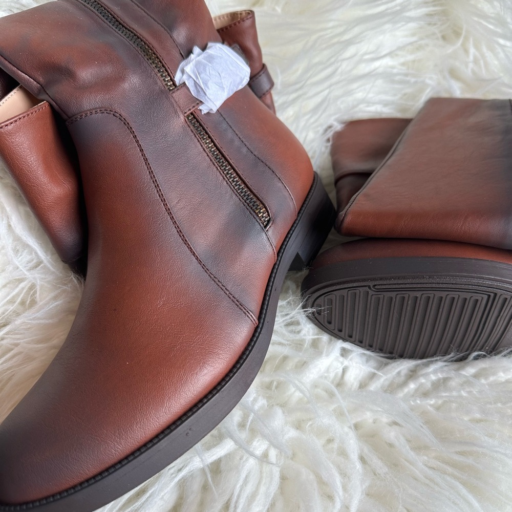 Chase + Chloe Brown Over the Knee Boots Classic Equestrian Style Maggy 3 - Picture 4 of 9